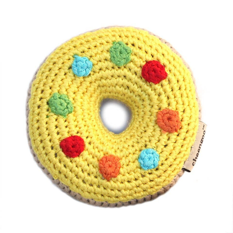 Donut Rattle - White