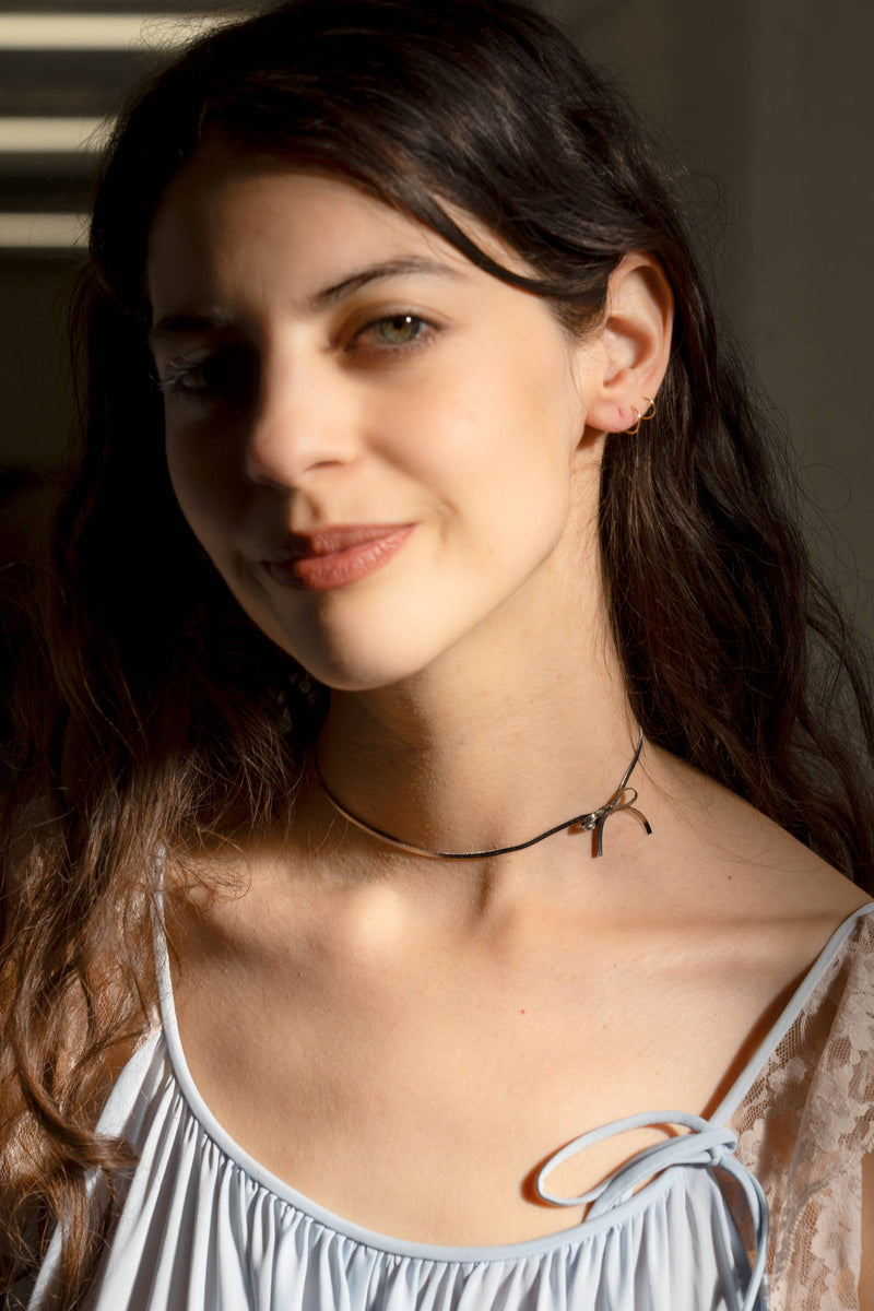 Bow Peep Choker / Necklace - Stainless Steel