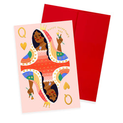 QUEEN OF HEARTS - Valentine's Notecard