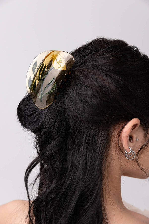 Buttercup Wild Flower Hair Claw Clip