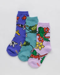 Kids Crew Socks Set Of 3