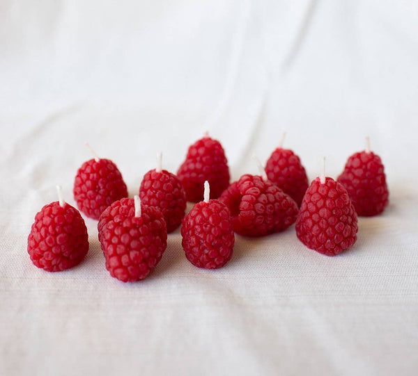 Raspberry Birthday Candles 10