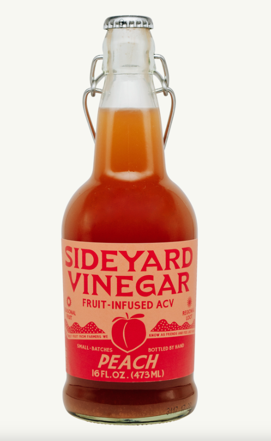 Peach Fruit-Infused Vinegar