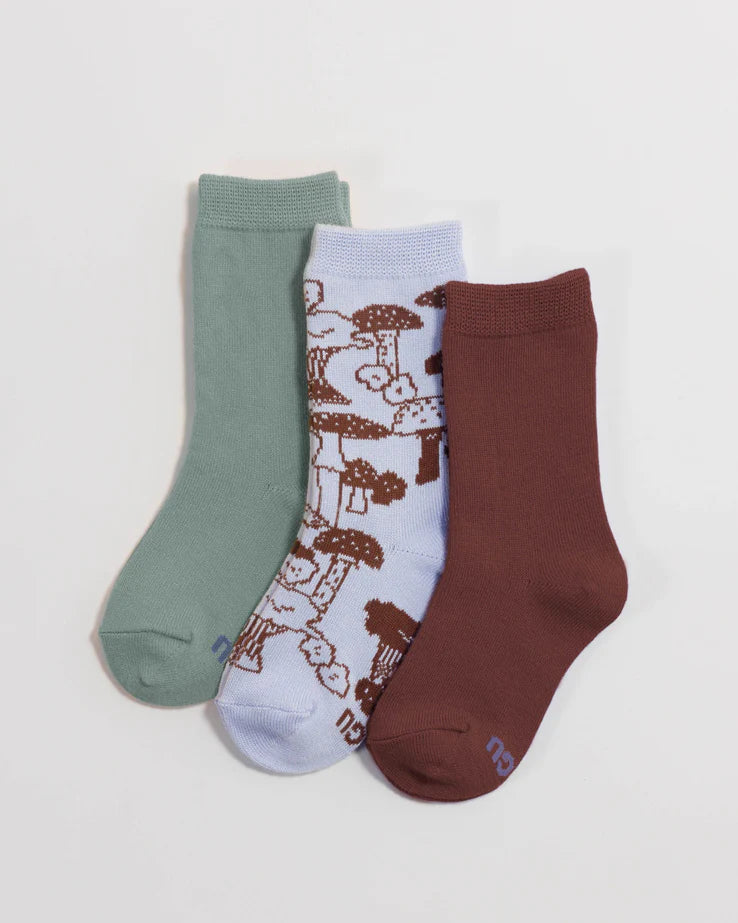 Kids Crew Socks Set Of 3