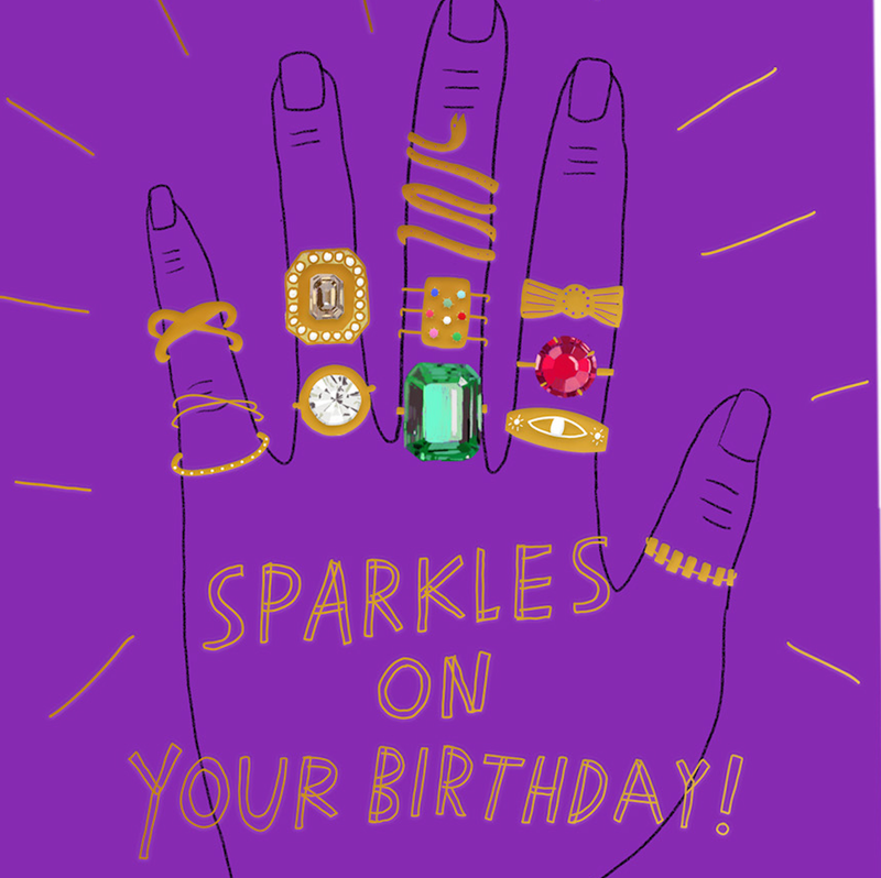 RING BLING - Birthday Card