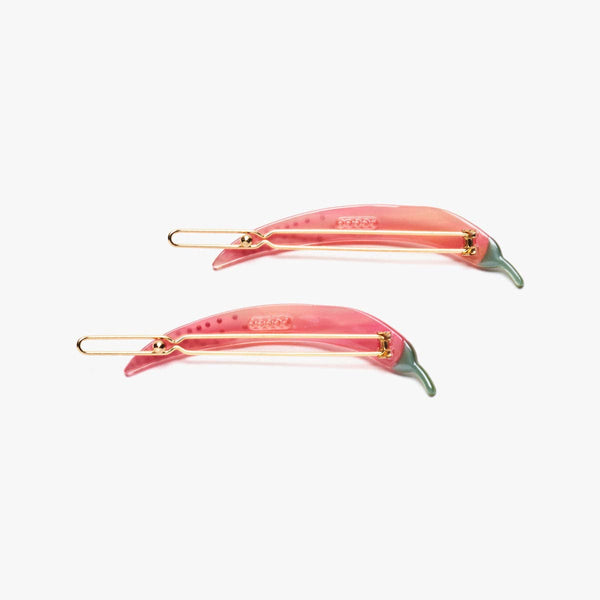 Thai Chili Pepper Barrette Clip Set