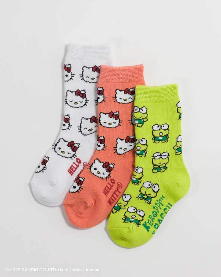 Kids Crew Socks Set Of 3