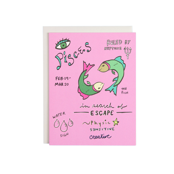 Astrology Collection Pisces Card