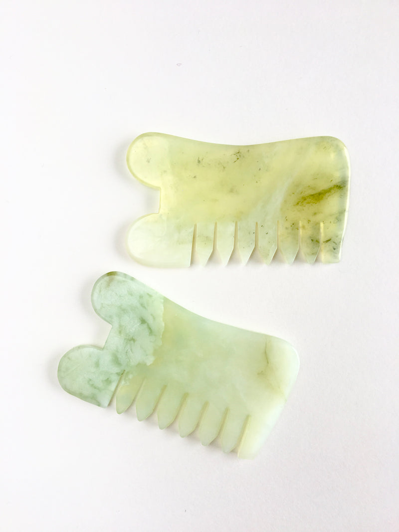 Gua Sha Jade Comb