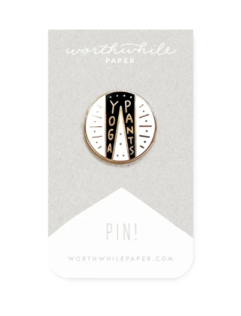 Yoga Pants Enamel Pin