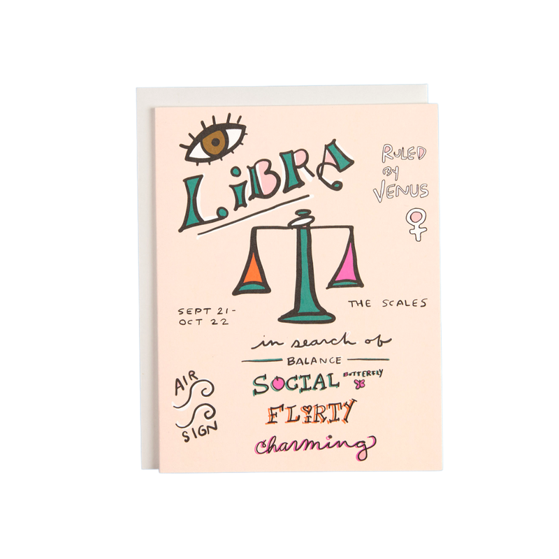 Astrology Collection Libra Card