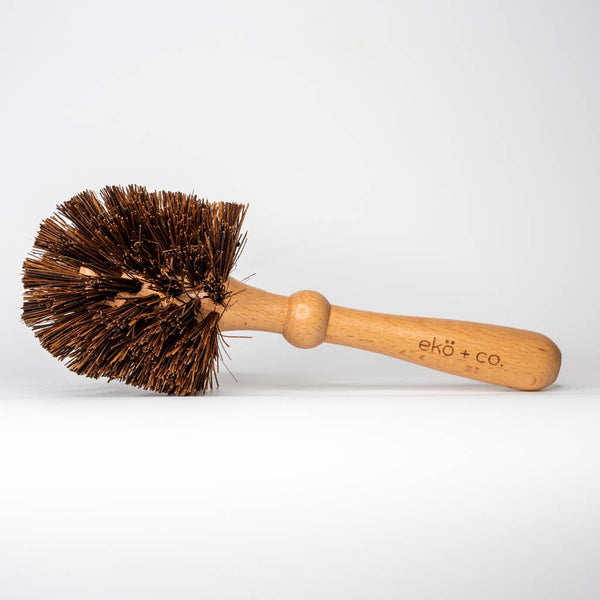 natural palmyra flower pot bristle cleaning brush